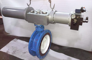 Structure and characteristics of hydraulic butterfly valve
